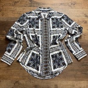 Paisley Tommy Hilfiger button up blouse - M